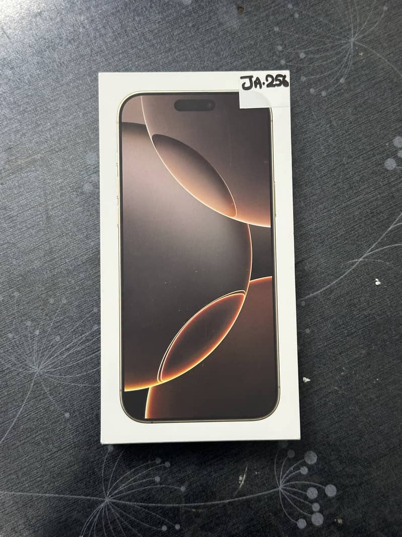 Apple iPhone 16 Pro Max | 256GB | Non-PTA | J/A Model | Sim + ESim 0