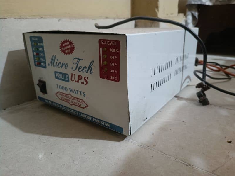 Micro tech pro I. C UPS 1000 watts 1