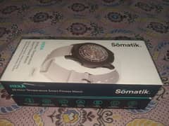 somatik lab watch in white colour