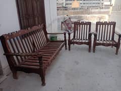 Used Wooden Sofas for sell