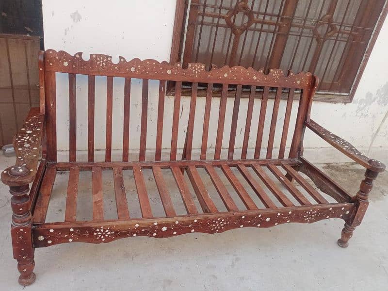 Used Wooden Sofas for sell 1