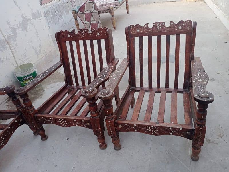 Used Wooden Sofas for sell 2