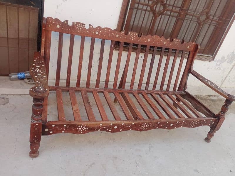 Used Wooden Sofas for sell 5