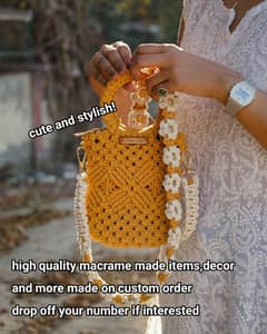 MACRAME ITEMS,DECOR & MORE MADE ON CUSTOM ORDER,HIGH QUALITY & SKILLED