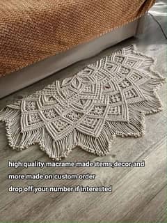 MACRAME ITEMS,DECOR & MORE MADE ON CUSTOM ORDER,HIGH QUALITY & SKILLED