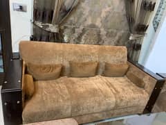 2 three seater sofa set with one seaty