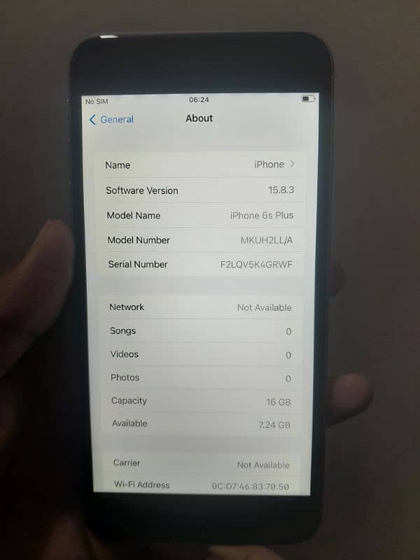 iPhone 6s Plus Non pta 16gb 6