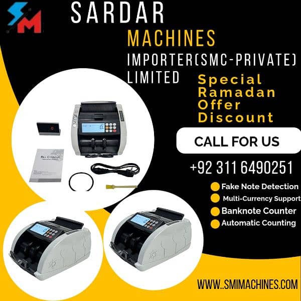 Durable cash counting machine, Multi currency Note counting, jali note 1
