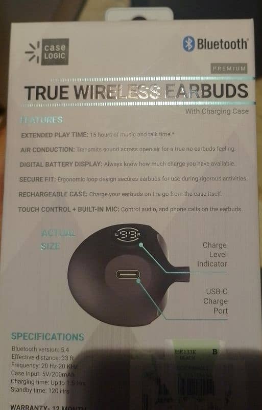 True wireless earbuds with charging case (imported) 4