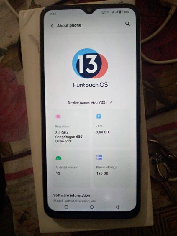 Vivo y33t    03037047466 0