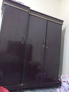 wooden wardrobe