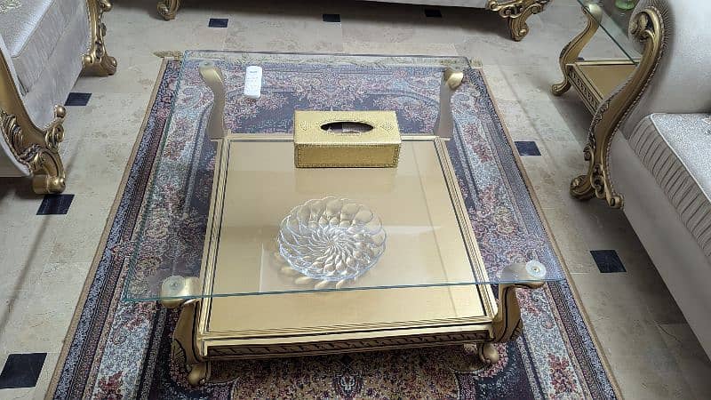 7 seated sofa set with middle table and side tables 7