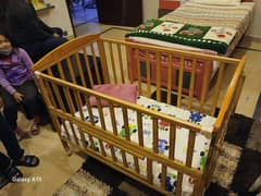 Wooden Baby Crib – Sturdy & Comfortable