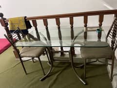 4 chairs small Dining table