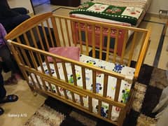 Wooden Baby Crib – Sturdy & Comfortable