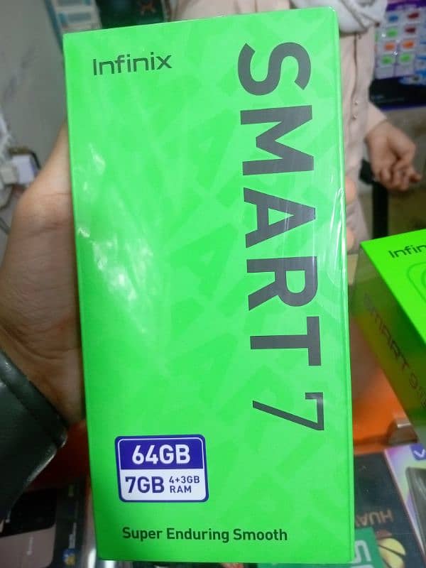 Infinix smart 7not open 4+3gb ram he 64gb roam he 0