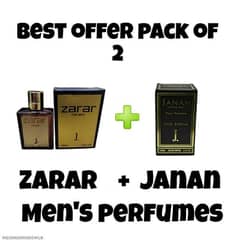 Woody perfume set  . . zarar+janan pack of 2