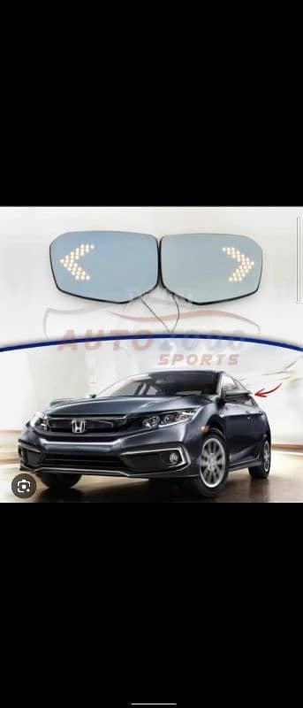 HONDA CIVIC TYPE R SIDE MIRRORS WITH ARROW INDIKA 4