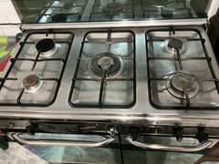 Royal Cooking Range 5 Burners Glass Top with oven Sui gas