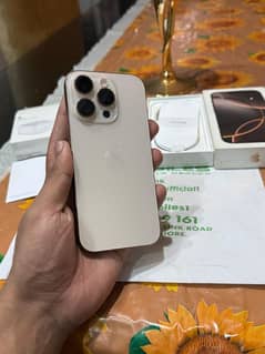 Iphone 16 Pro jv Desert Colour Brand New Conplete Box 100% Battery.