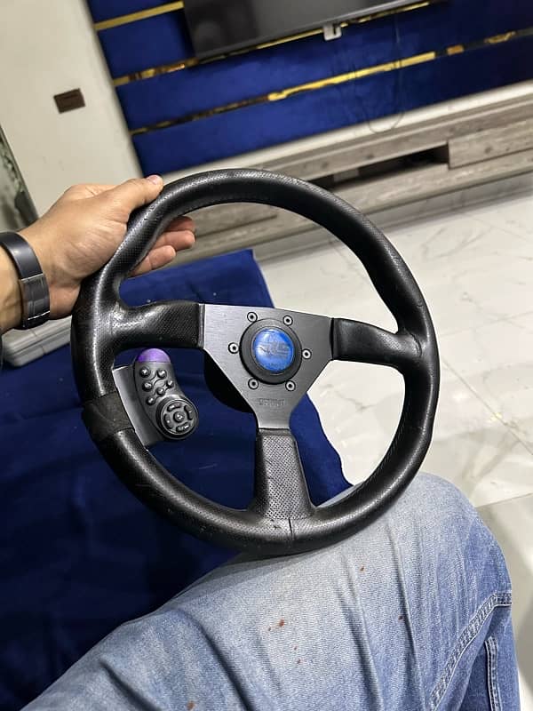 SPRINT Leather Stitched Steering wheel 4