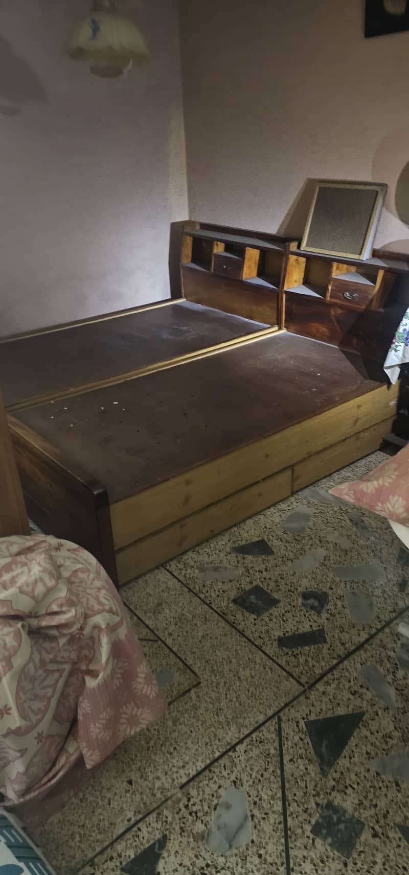 2 single bed Diaar wood for sale 1