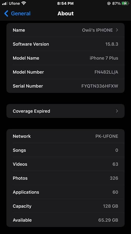 iphone 7 plus 128gb pta approved 2