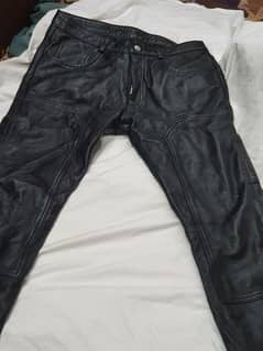 Genuiun Leather Jeans