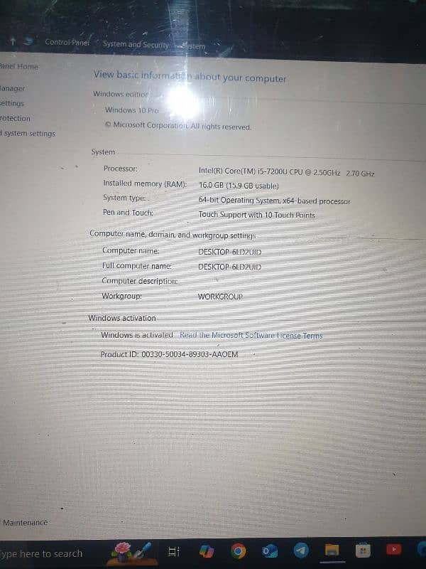 Dell inspiron 13 touch screen 16Gb ram 3