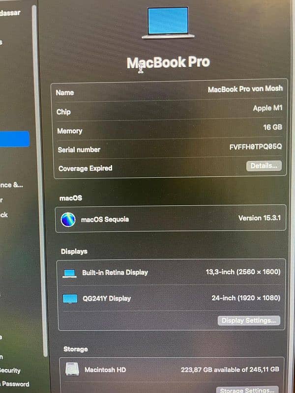 Macbook Pro M1 5