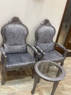 Brand new coffe chair set with round table