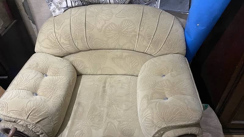 5 Seater Sofa Set with Velvet Fabric 5