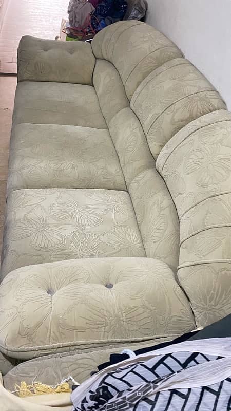 5 Seater Sofa Set with Velvet Fabric 6