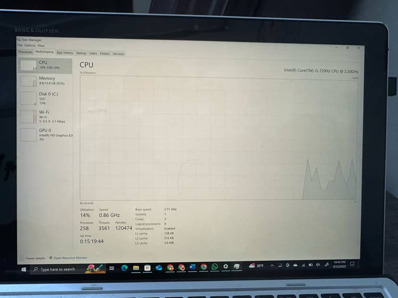 HP Elite x2 – Core i5, 16GB RAM, 256GB SSD 7