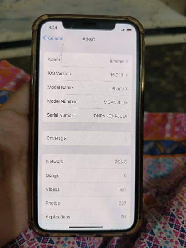 iphone X like new condition 256 GB PTA approved 6