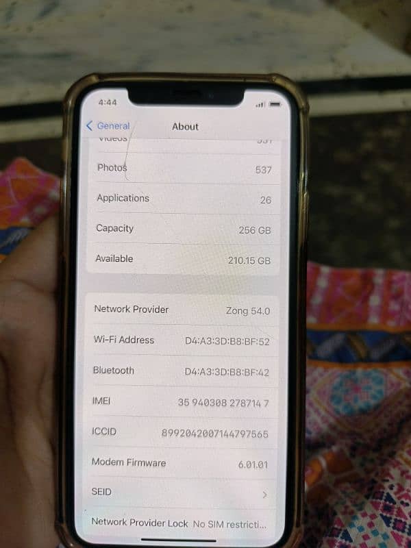 iphone X like new condition 256 GB PTA approved 7