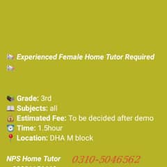 Female tutor