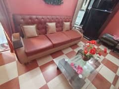 seven seater sofa set with center table