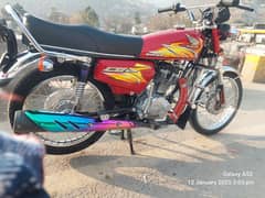 HONDA CG 125 2021 MODAL RED COLOUR MZD NUMBER