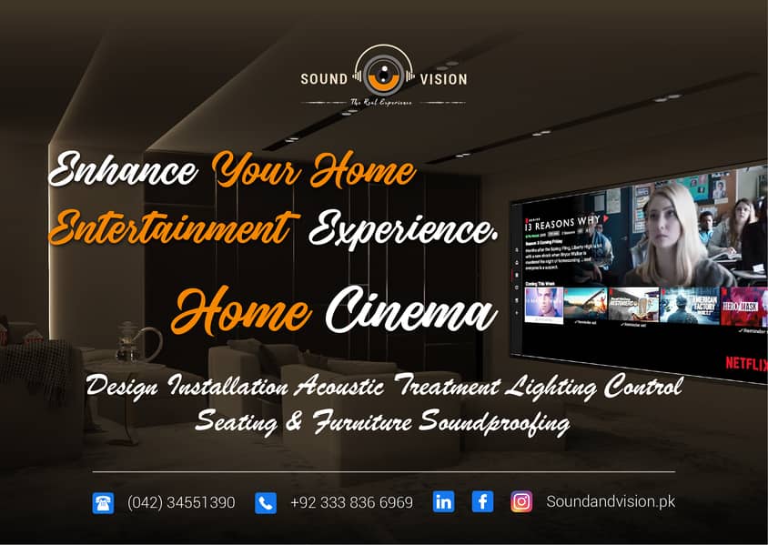 Home Cinema | Design|Installation| AV Solution|Acoustic Solutions 0