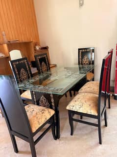 6 chairs dinning table