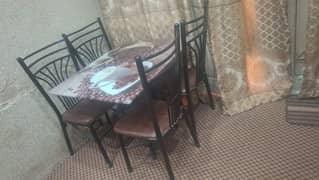 Dining Table Iron 4 Persons