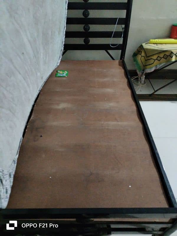 iron bad with matress 2