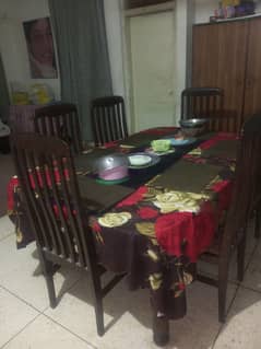 Pure Wood Dining Table For Sale