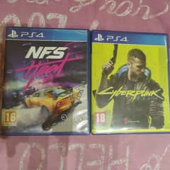 PS4 two games (NFS+cyberpunk)(exchange possible)