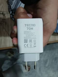 Tecno Camon 30 original charger 70watt