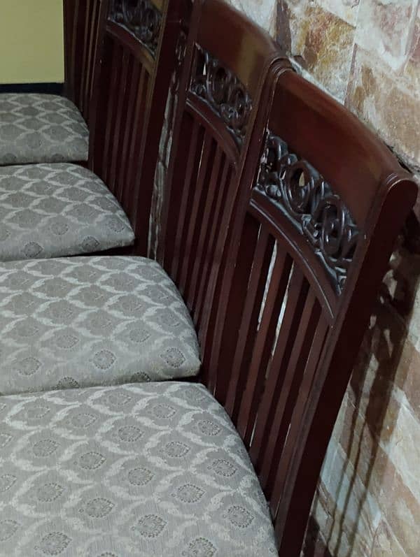 sheesham wood polished chairs for sale 0