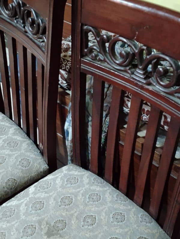 sheesham wood polished chairs for sale 1