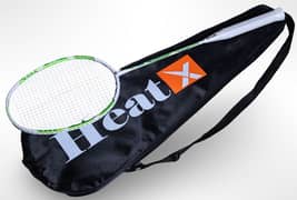 HeatX Badminton Racket – Lightweight & Durable with Cover