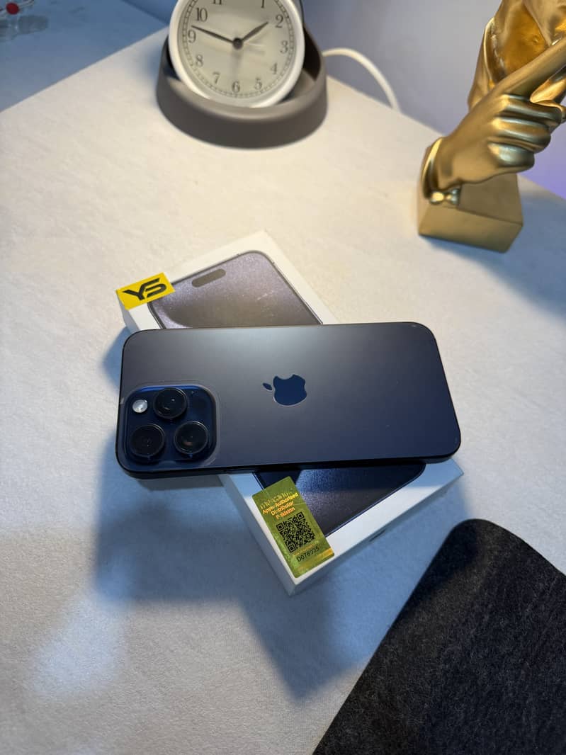 Apple iPhone 15 Pro Max PTA APPROVED 256gb Blue Titanium 1